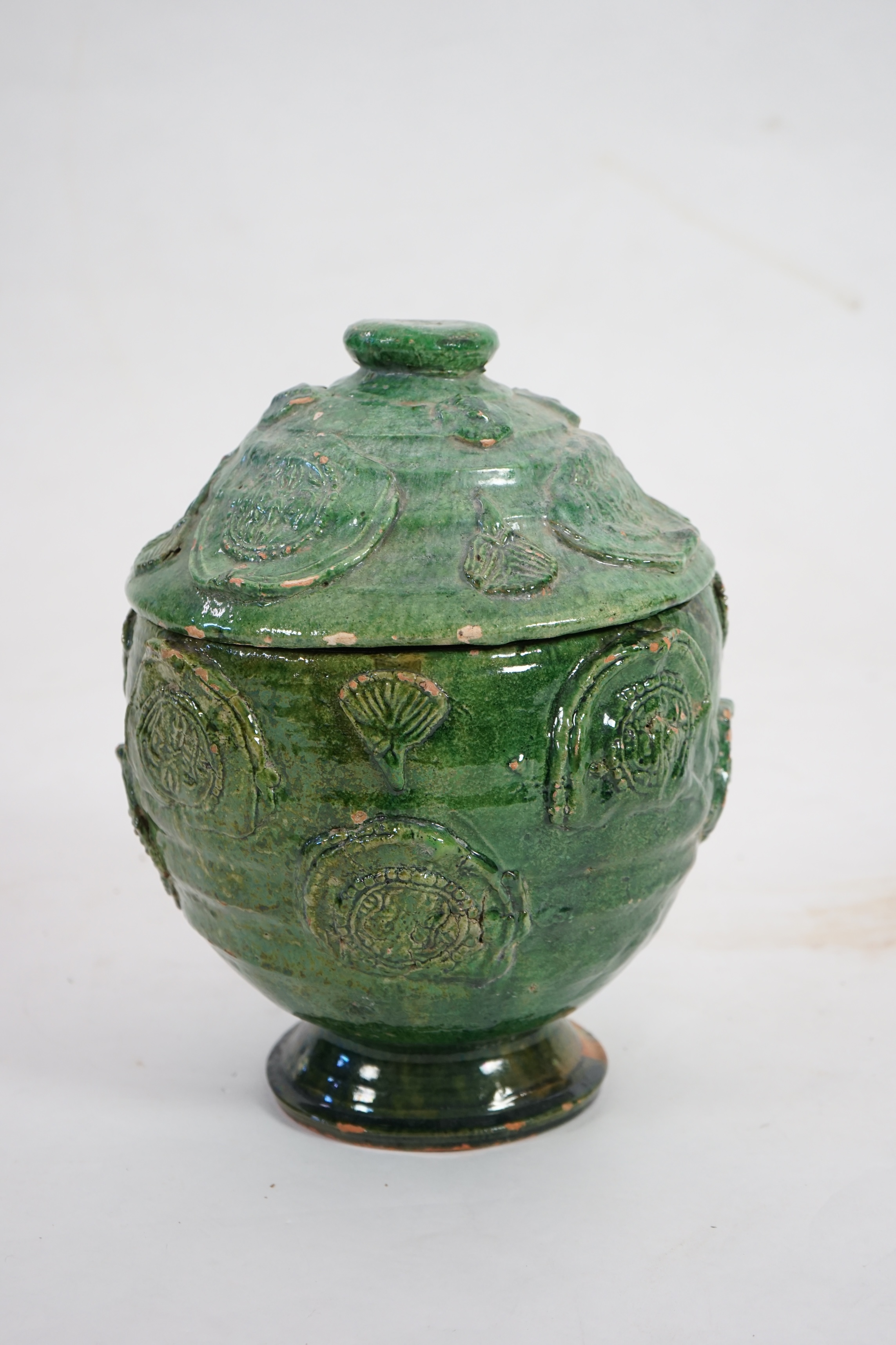 A fine large Chinese glazed Buddhist jar with sanskrit inscription, Song Dynasty (AD 960-1279) or the Yuan Dynasty (AD 1279-1368)